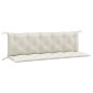 vidaXL Gartenbank-Auflagen 2 Stk. Melange Creme 180x50x7 cm Stoff vidaXL Gartenbank-Auflagen 2 Stk. Melange Creme 180x50x7 cm Stoff