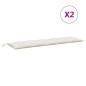 vidaXL Gartenbank-Auflagen 2 Stk. Melange Creme 180x50x7 cm Stoff vidaXL Gartenbank-Auflagen 2 Stk. Melange Creme 180x50x7 cm Stoff