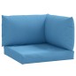 vidaXL Palettenkissen 3-tlg. Melange Blau Stoff vidaXL Palettenkissen 3-tlg. Melange Blau Stoff