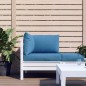 vidaXL Palettenkissen 3-tlg. Melange Blau Stoff vidaXL Palettenkissen 3-tlg. Melange Blau Stoff