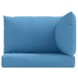 vidaXL Palettenkissen 3-tlg. Melange Blau Stoff vidaXL Palettenkissen 3-tlg. Melange Blau Stoff