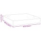 vidaXL Palettenkissen Melange Hellgrau 60x60x10 cm Stoff vidaXL Palettenkissen Melange Hellgrau 60x60x10 cm Stoff
