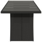 vidaXL Gartentisch mit Glasplatte Schwarz 240x90x75 cm Poly Rattan vidaXL Gartentisch mit Glasplatte Schwarz 240x90x75 cm Poly Rattan