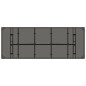 vidaXL Gartentisch mit Glasplatte Schwarz 240x90x75 cm Poly Rattan vidaXL Gartentisch mit Glasplatte Schwarz 240x90x75 cm Poly Rattan