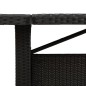 vidaXL Gartentisch mit Holzplatte Schwarz 240x90x75 cm Poly Rattan vidaXL Gartentisch mit Holzplatte Schwarz 240x90x75 cm Poly Rattan