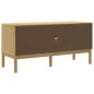 vidaXL TV-Schrank FLORO Wachsbraun 114x43x55 cm Massivholz Kiefer vidaXL TV-Schrank FLORO Wachsbraun 114x43x55 cm Massivholz Kiefer