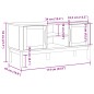 vidaXL TV-Schrank FLORO Wachsbraun 114x43x55 cm Massivholz Kiefer vidaXL TV-Schrank FLORO Wachsbraun 114x43x55 cm Massivholz Kiefer