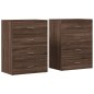 vidaXL Sideboards 2 Stk. Braun Eichen-Optik 60x39x80 cm Holzwerkstoff vidaXL Sideboards 2 Stk. Braun Eichen-Optik 60x39x80 cm Holzwerkstoff