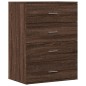 vidaXL Sideboards 2 Stk. Braun Eichen-Optik 60x39x80 cm Holzwerkstoff vidaXL Sideboards 2 Stk. Braun Eichen-Optik 60x39x80 cm Holzwerkstoff