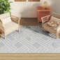 vidaXL Outdoor-Teppich Grau 140x200 cm PP vidaXL Outdoor-Teppich Grau 140x200 cm PP