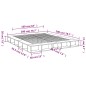 vidaXL Bettgestell Grau Sonoma 200x200 cm Holzwerkstoff vidaXL Bettgestell Grau Sonoma 200x200 cm Holzwerkstoff