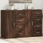 vidaXL Sideboards 2 Stk. Braun Eichen-Optik 59x39x80 cm Holzwerkstoff vidaXL Sideboards 2 Stk. Braun Eichen-Optik 59x39x80 cm Holzwerkstoff