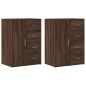 vidaXL Sideboards 2 Stk. Braun Eichen-Optik 59x39x80 cm Holzwerkstoff vidaXL Sideboards 2 Stk. Braun Eichen-Optik 59x39x80 cm Holzwerkstoff