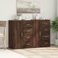 vidaXL Sideboards 2 Stk. Braun Eichen-Optik 59x39x80 cm Holzwerkstoff vidaXL Sideboards 2 Stk. Braun Eichen-Optik 59x39x80 cm Holzwerkstoff