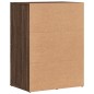 vidaXL Sideboards 2 Stk. Braun Eichen-Optik 59x39x80 cm Holzwerkstoff vidaXL Sideboards 2 Stk. Braun Eichen-Optik 59x39x80 cm Holzwerkstoff