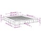 vidaXL Bettgestell Betongrau 200x200 cm Holzwerkstoff vidaXL Bettgestell Betongrau 200x200 cm Holzwerkstoff