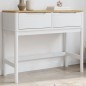 vidaXL Konsolentisch FLORO Weiß 89,5x36,5x73 cm Massivholz Kiefer vidaXL Konsolentisch FLORO Weiß 89,5x36,5x73 cm Massivholz Kiefer