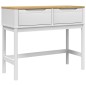 vidaXL Konsolentisch FLORO Weiß 89,5x36,5x73 cm Massivholz Kiefer vidaXL Konsolentisch FLORO Weiß 89,5x36,5x73 cm Massivholz Kiefer