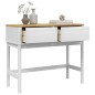vidaXL Konsolentisch FLORO Weiß 89,5x36,5x73 cm Massivholz Kiefer vidaXL Konsolentisch FLORO Weiß 89,5x36,5x73 cm Massivholz Kiefer
