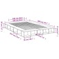 vidaXL Bettgestell Betongrau 140x200 cm Holzwerkstoff vidaXL Bettgestell Betongrau 140x200 cm Holzwerkstoff