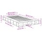 vidaXL Bettgestell Schwarz 140x190 cm Holzwerkstoff vidaXL Bettgestell Schwarz 140x190 cm Holzwerkstoff