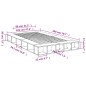 vidaXL Bettgestell Sonoma-Eiche 120x200 cm Holzwerkstoff vidaXL Bettgestell Sonoma-Eiche 120x200 cm Holzwerkstoff