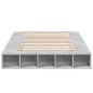 vidaXL Bettgestell Betongrau 140x190 cm Holzwerkstoff vidaXL Bettgestell Betongrau 140x190 cm Holzwerkstoff