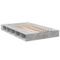 vidaXL Bettgestell Betongrau 140x190 cm Holzwerkstoff vidaXL Bettgestell Betongrau 140x190 cm Holzwerkstoff