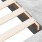 vidaXL Bettgestell Betongrau 140x190 cm Holzwerkstoff vidaXL Bettgestell Betongrau 140x190 cm Holzwerkstoff