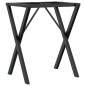 vidaXL Esstisch-Gestell in X-Form 50x40x73 cm Gusseisen vidaXL Esstisch-Gestell in X-Form 50x40x73 cm Gusseisen