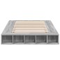 vidaXL Bettgestell Grau Sonoma 135x190 cm Holzwerkstoff vidaXL Bettgestell Grau Sonoma 135x190 cm Holzwerkstoff