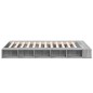 vidaXL Bettgestell Grau Sonoma 135x190 cm Holzwerkstoff vidaXL Bettgestell Grau Sonoma 135x190 cm Holzwerkstoff
