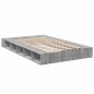 vidaXL Bettgestell Grau Sonoma 135x190 cm Holzwerkstoff vidaXL Bettgestell Grau Sonoma 135x190 cm Holzwerkstoff