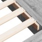 vidaXL Bettgestell Grau Sonoma 135x190 cm Holzwerkstoff vidaXL Bettgestell Grau Sonoma 135x190 cm Holzwerkstoff