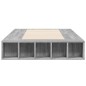 vidaXL Bettgestell Grau Sonoma 100x200 cm Holzwerkstoff vidaXL Bettgestell Grau Sonoma 100x200 cm Holzwerkstoff