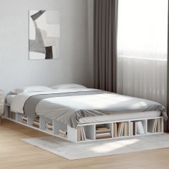 vidaXL Bettgestell Weiß 120x190 cm Holzwerkstoff