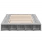 vidaXL Bettgestell Grau Sonoma 120x190 cm Holzwerkstoff vidaXL Bettgestell Grau Sonoma 120x190 cm Holzwerkstoff