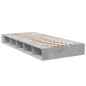 vidaXL Bettgestell Betongrau 75x190 cm Holzwerkstoff vidaXL Bettgestell Betongrau 75x190 cm Holzwerkstoff