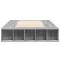 vidaXL Bettgestell Grau Sonoma 90x190 cm Holzwerkstoff vidaXL Bettgestell Grau Sonoma 90x190 cm Holzwerkstoff