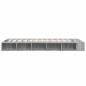 vidaXL Bettgestell Grau Sonoma 90x190 cm Holzwerkstoff vidaXL Bettgestell Grau Sonoma 90x190 cm Holzwerkstoff