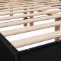vidaXL Bettgestell Schwarz 120x200 cm Holzwerkstoff und Metall vidaXL Bettgestell Schwarz 120x200 cm Holzwerkstoff und Metall