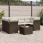 vidaXL 7-tlg. Garten-Sofagarnitur mit Kissen Braun Poly Rattan vidaXL 7-tlg. Garten-Sofagarnitur mit Kissen Braun Poly Rattan