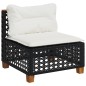 vidaXL 11-tlg. Garten-Sofagarnitur mit Kissen Schwarz Poly Rattan vidaXL 11-tlg. Garten-Sofagarnitur mit Kissen Schwarz Poly Rattan