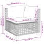 vidaXL 11-tlg. Garten-Sofagarnitur mit Kissen Schwarz Poly Rattan vidaXL 11-tlg. Garten-Sofagarnitur mit Kissen Schwarz Poly Rattan