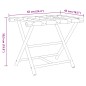 vidaXL Gepäckablage Klappbar 62x42x50,5 cm Bambus vidaXL Gepäckablage Klappbar 62x42x50,5 cm Bambus