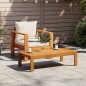 vidaXL Gartensessel mit Kissen Massivholz Akazie vidaXL Gartensessel mit Kissen Massivholz Akazie