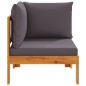 vidaXL Garten-Ecksofa mit Kissen Massivholz Akazie vidaXL Garten-Ecksofa mit Kissen Massivholz Akazie