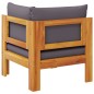vidaXL Garten-Ecksofa mit Kissen Massivholz Akazie vidaXL Garten-Ecksofa mit Kissen Massivholz Akazie