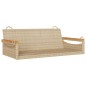 vidaXL Hängebank Beige 109x62x40 cm Poly Rattan vidaXL Hängebank Beige 109x62x40 cm Poly Rattan