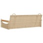 vidaXL Hängebank Beige 109x62x40 cm Poly Rattan vidaXL Hängebank Beige 109x62x40 cm Poly Rattan